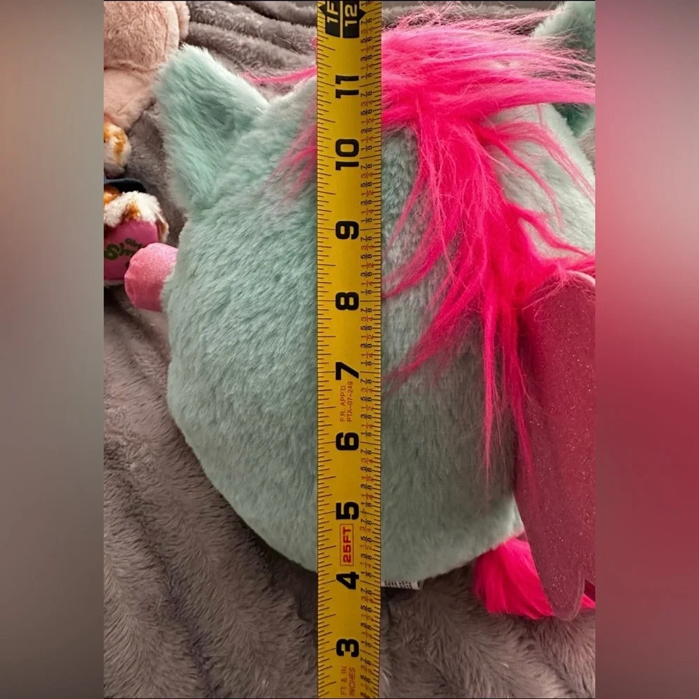 🦄💕 ZURU Rainbocorn Plush Toy Mint Green Pink Glitter Wings